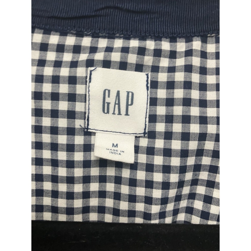 Gap Sarah Jessica Parker Coastal Beachy Navy White Gingham Check Dress Medium‎ - Picture 10 of 11